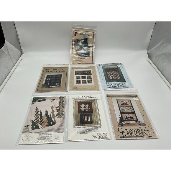 7 Small Quilting Sewing Projects All New Old Stock Uncut - Picture 15 of 15